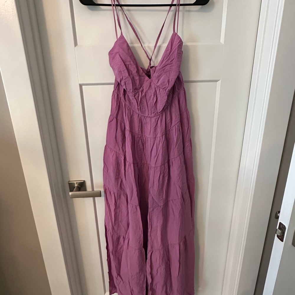 Purple Strappy Maxi Dress